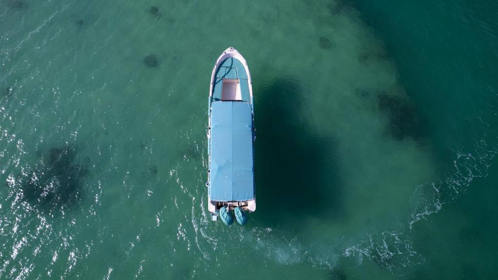 Luxury superyacht on Arabian Gulf